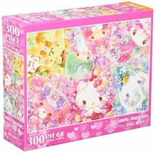 Jigsaw Puzzle Sanrio Surrounded by Flowers Hello Kitty (26x38 cm) - 300 Pieces