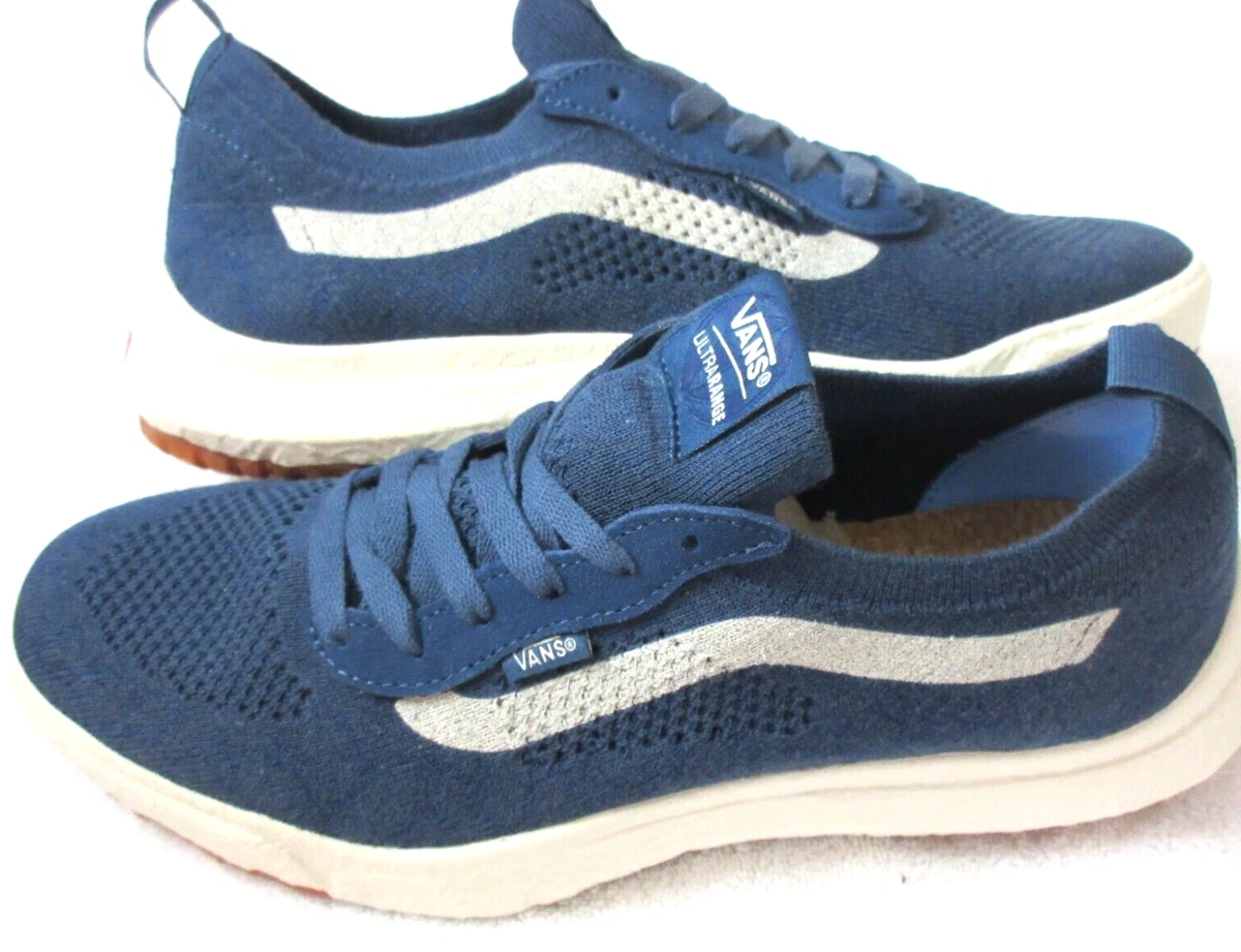 Vans Men s UltraRange Vr3 Dark Denim Blue Mesh Skate Trail Shoes Size 10 NIB