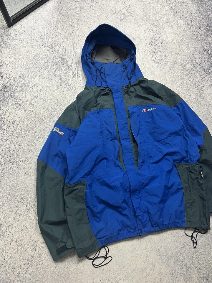 Vintage Berghaus Mera Peak Gore-Tex Nylon Rain Outdoor Jacket Rare Men’s Size XL - Image 2 of 4