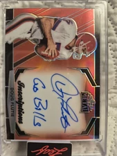 DOUG FLUTIE ON CARD INSCRIBED "GO BILLS" AUTO🔥 2025 LEAF SPORTS HEROES #74/100!