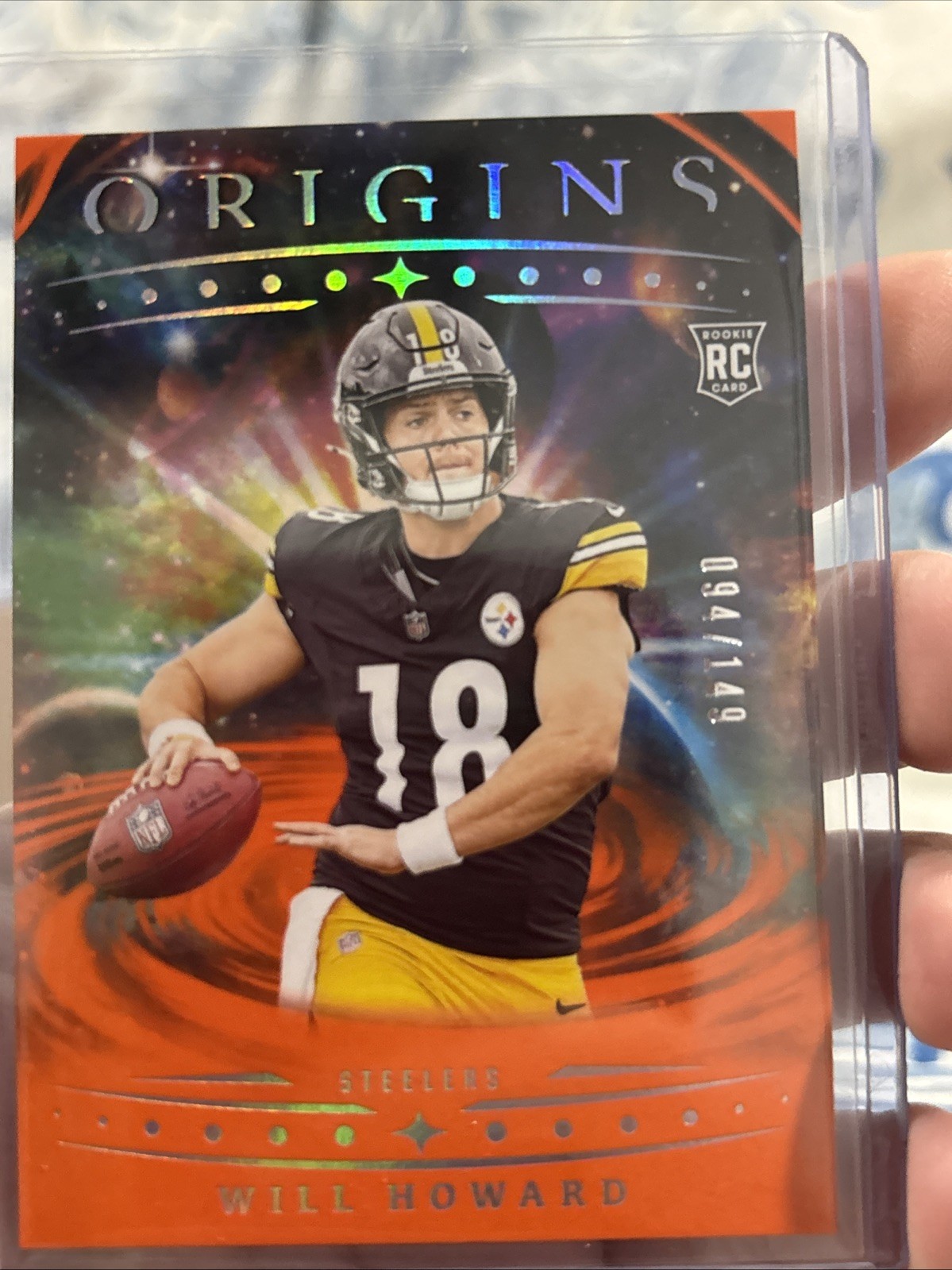 2025 Panini Origins - Rookies Will Howard, Will Howard #120 Orange /149 (RC)