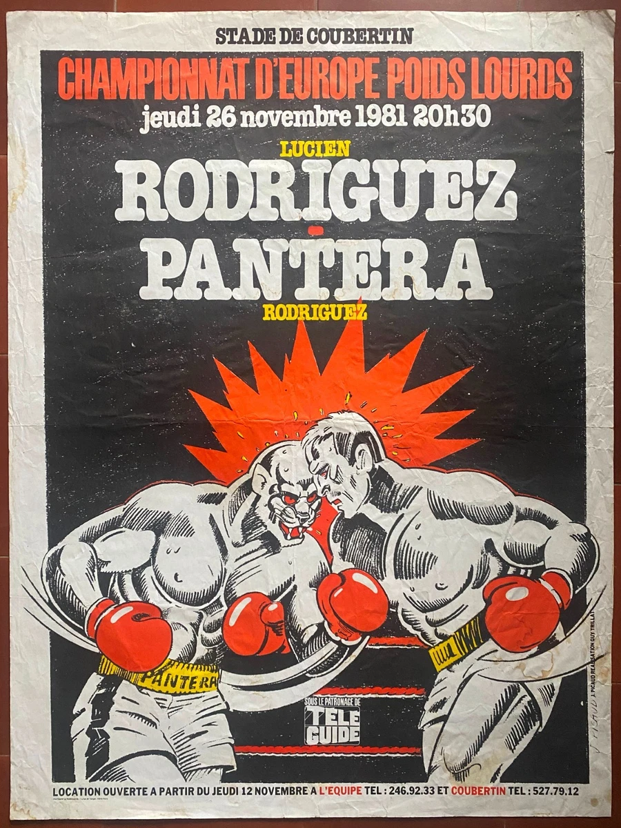 CPA BOXE BOXING DURAN Vs TAVAREZ 1974 POIDS LEGERS LUIGI CASTIGLIONI