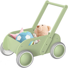 Wooden Baby Walker,Baby Push Walker, Adjustable Speed Baby Walker for Boys and G