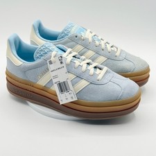 Adidas Gazelle Bold W Clear Sky Cream Size 8.5 Womens Shoes JQ7776  READ