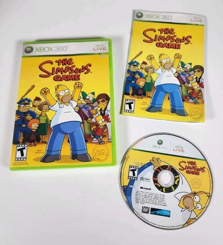 The Simpsons Game - Microsoft Xbox 360 - CIB w/ Manual - *TESTED* - FAST SHIP