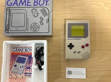 Nintendo GameBoy Original Classic Gray Console + Earphone Boxed DMG-01 1st gen