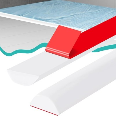 Schwallschutzleiste Dusche Selbstklebend Wasserstopper Gummilippe Duschschwelle