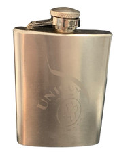 Vintage Unicum Stainless Steel Hip Flask 3 Oz Made in Germany 1970s-1990s