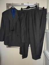 Marks & spencer Men`s jacket & 2 pairs of Trousers suit chest size 44" waist 36"