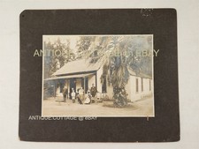 c1900 antica FOTO riverside ca BURROWS famiglia CASA 507 indian ave bicicletta