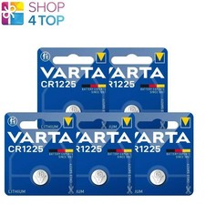 5 Varta Cr1225 Lithium Button Cell Batteries 3V 48Mah Without Mercury Exp 2033