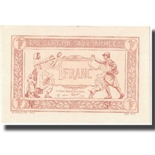 [#805694] France, 1 Franc, 1917-1919 Army Treasury, 1917, 1917, UNC, Fayette:VF0