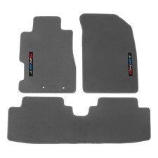 Gray Nylon Floor Mats Fits 01-05 Honda Civic Carpet Liner Non Slip W Sport