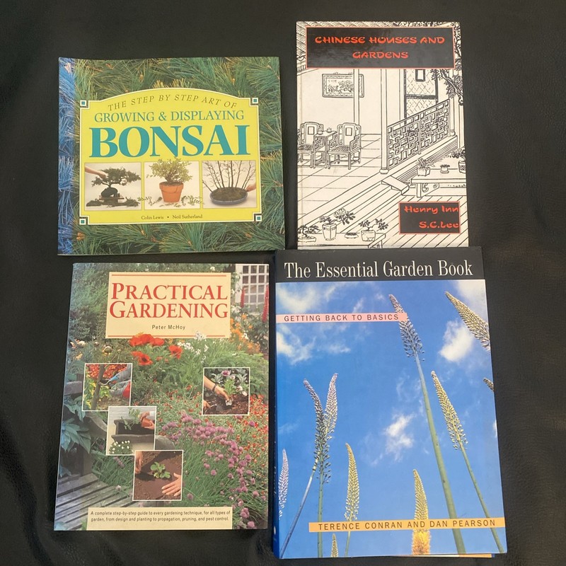 Lot 4 Gardening Books Bonsai Chinese Gardens Conran Design Practical Hardcover