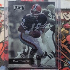 Playoff 1993 Mike Tomczak #125 Rookie Cleveland Browns Football Card. rookie card picture