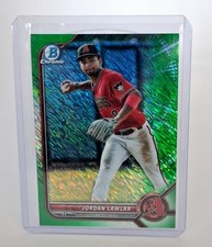 2022 Bowman Chrome Prospects Green Shimmer Refractor Jordan Lawlar #BCP-141 /99