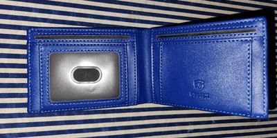 GSOIAX RFID wallet Carbon Fiber Black/Blue