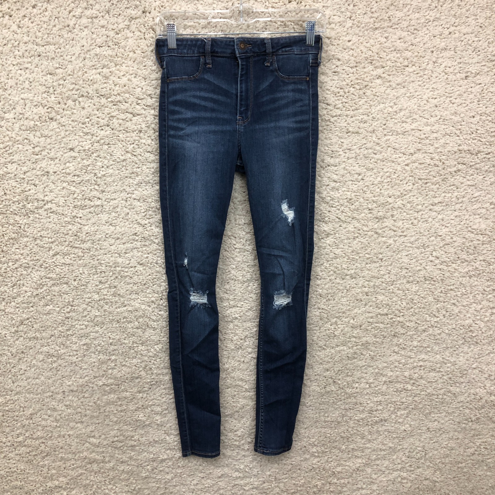 Hollister Jeans 7L Womens Blue Denim High Rise Jegging Advanced Stretch Casual