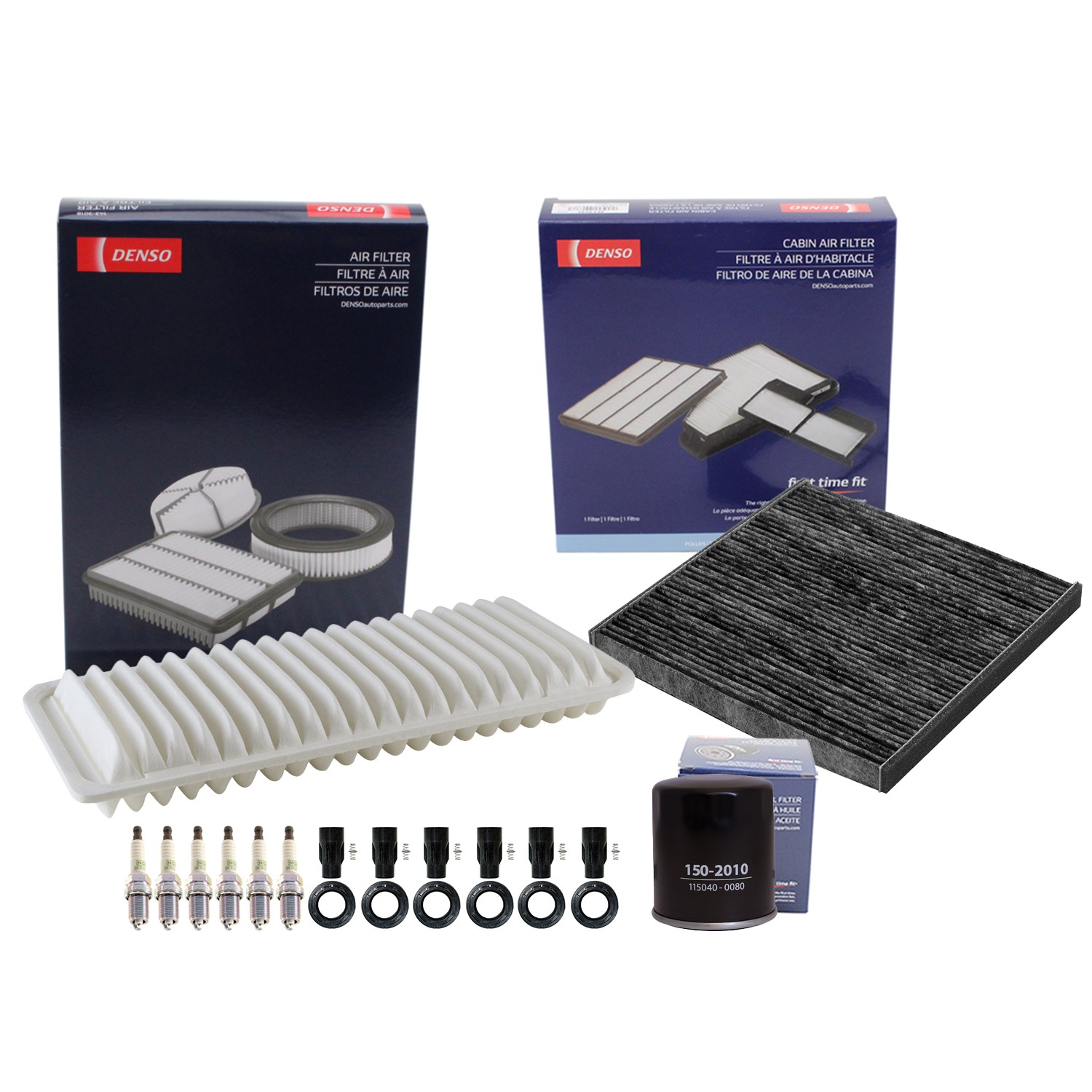 Denso Tune Up Kit NGK 6 Spark Plugs  Boot Kit for RX400h 3.3 V6 3MZ-FE Auto CVT