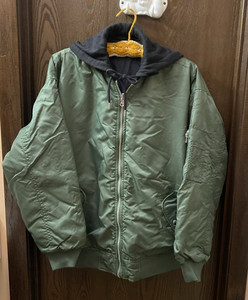 Woman's FOREVER 21 Size S Green Jacket Reversible w/Removable Hood VGUC