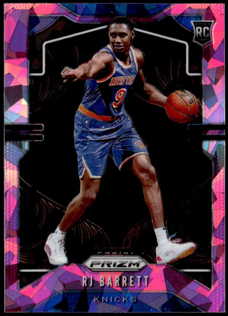 2019-20 Panini Prizm #250 RJ Barrett Prizms Pink Ice Rookie E1