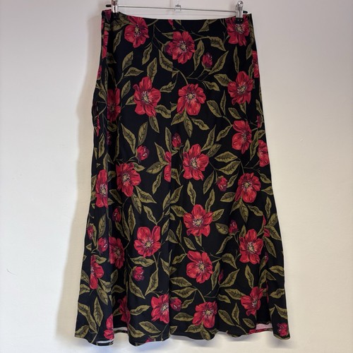 Seasalt Skirt Size 12 Black Honeysuckle Garland Mary Rose Floral New RRP £65 - Picture 7 of 12