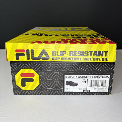 Box Only FILA SlipResistant Memory Foam Empty Shoe Box Size 11 Cardboard Striped