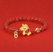 Feng Shui Chinese New Year of 2026 Zodiac Horse Red Bead Bracelet