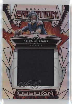 2024 Panini Obsidian Rookie Eruption Materials Silver 2/99 Caleb Williams RC ib6