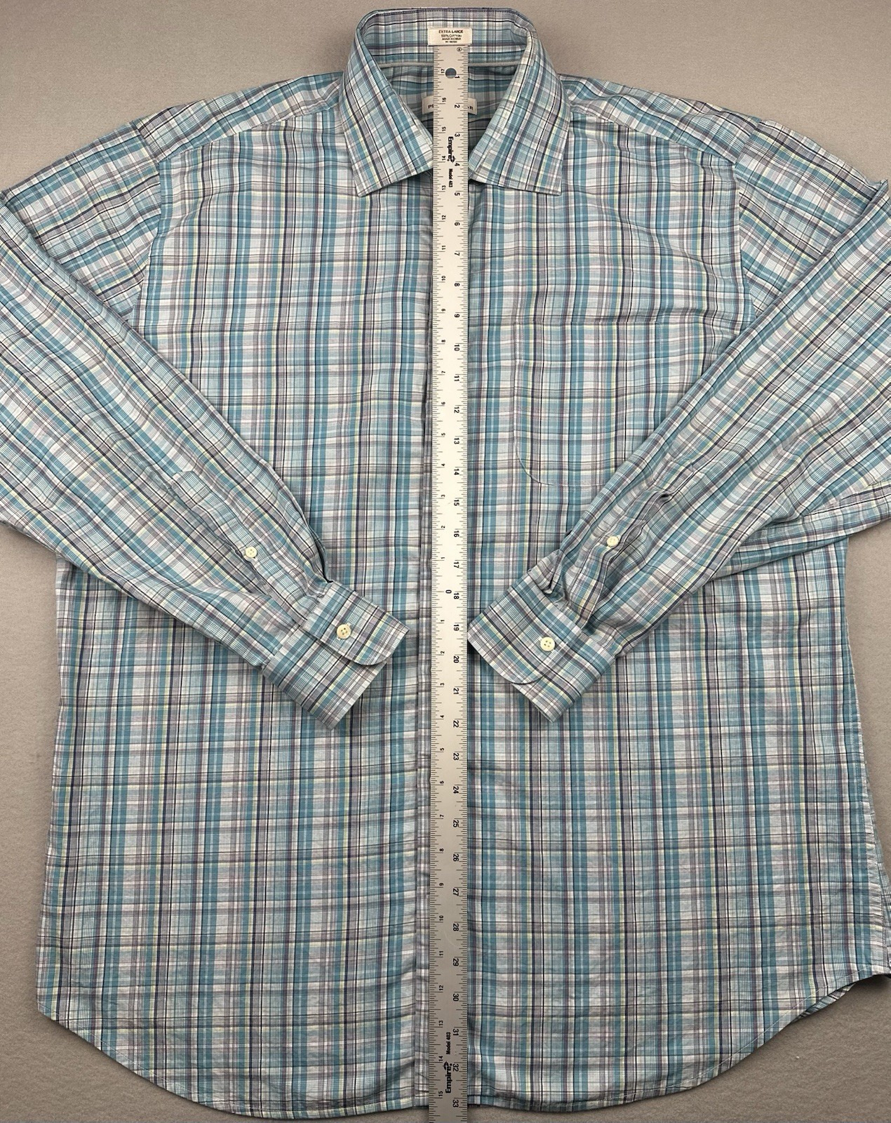 Peter Millar Plaid Gingham Button Down Plaid Mult… - image 7