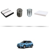Hoffcar Wartungsset 4 Filter FüR Mitsubshi ASX (GA7W) 1.8 DI-D 110Kw Ab 201