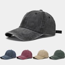 Cotton Baseball Cap Ball Dad Hat Adjustable Plain Solid Washed Men Premium 2026
