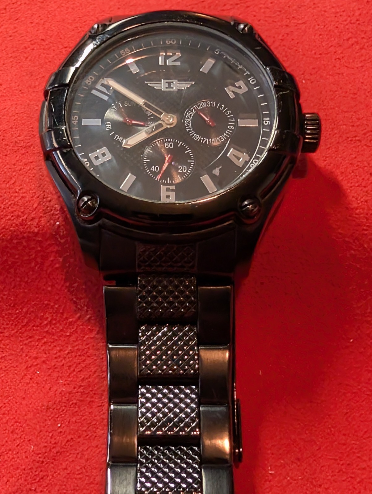 INVICTA Multi-Function Black Ion-Plated Stainless… - image 1