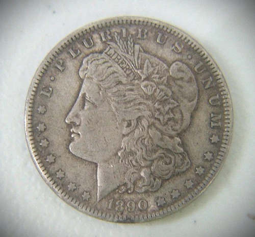 1890-P Morgan Silver Dollar, EXTRA FINE CONDITION, Nice Natural Coloring, #1179