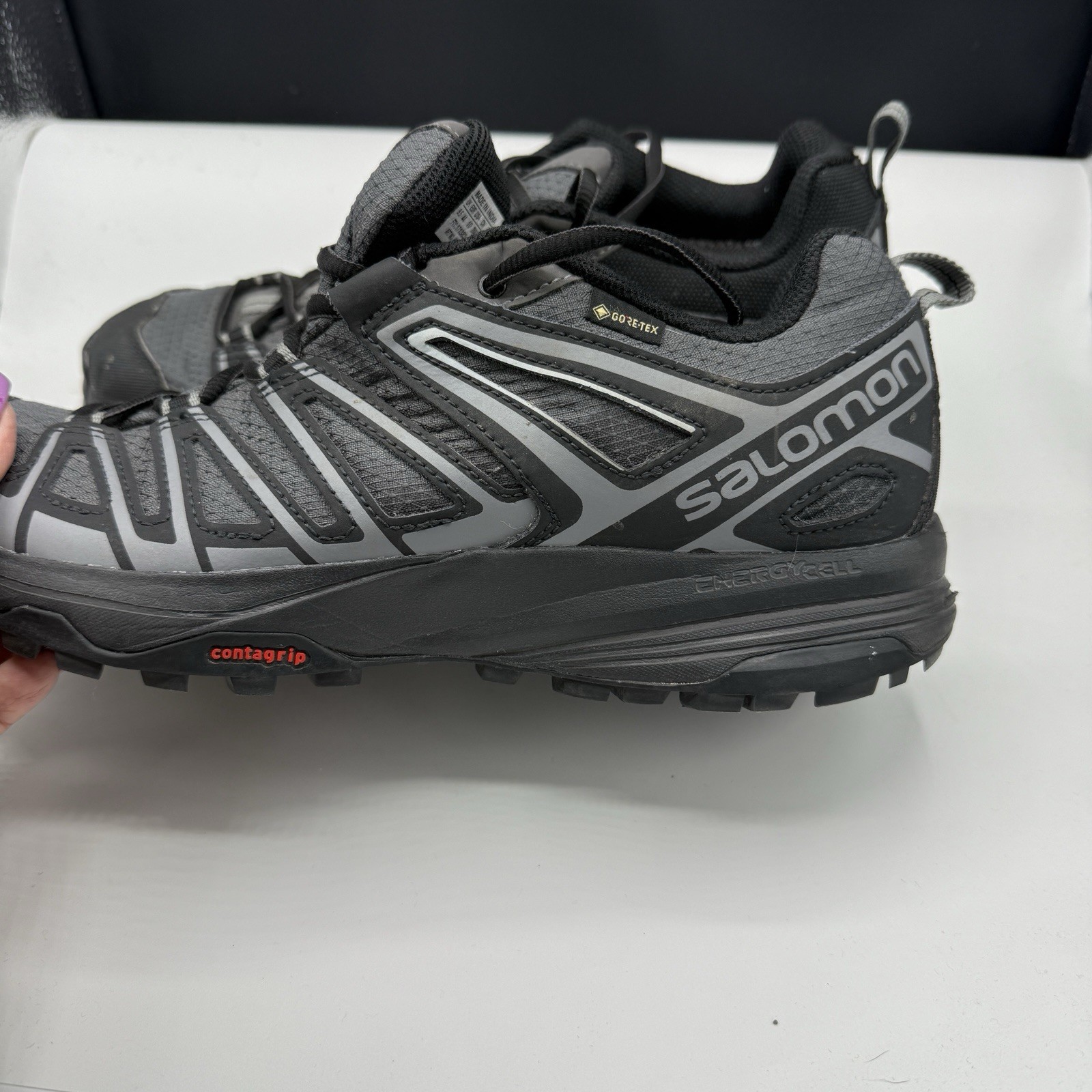 Scarpe da trekking Salomon uomo x Crest GTX nere basse outdoor