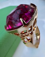 Swarovski Ring Nirvana ocean rot  52  vergoldet geschliff Glas funkelt toll