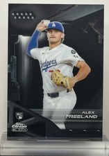 2026 Topps Chrome Black Alex Freeland #28 Dodgers Base RC