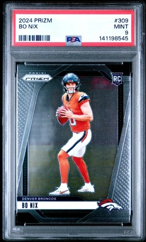 2024 PANINI PRIZM #309 BO NIX ROOKIE RC PSA 9