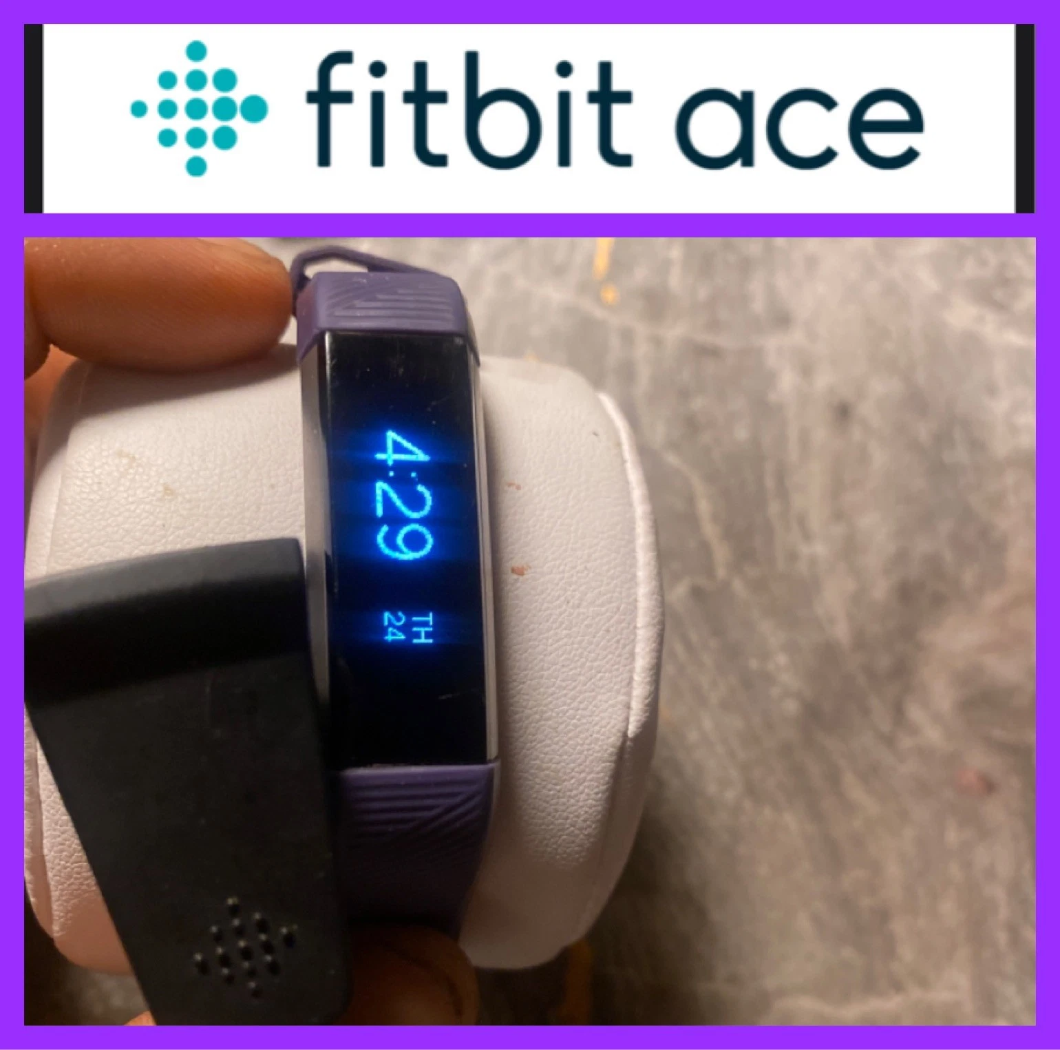 Fitbit Ace (1) Activity Tracker for Kids - One Size FB419 Band & Cord Tested ✅✅