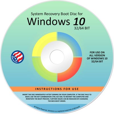 Ralix Reinstall DVD For Windows 10 All Versions 32/64 bit. Recover, Restore,...