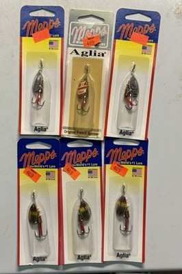 (6 Packs) Mepps Aglia Size 1 1/8oz Inline Spinner Fishing Lures Lot Of 6