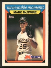 Mark McGwire 1988 Topps Kmart Memorable Moments #16 Oakland Athletics