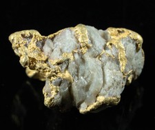 QN-48 "Alaskan BC Gold Nuggets with Quartz" Genuine 5.02 Grams 4994.71 per troy oz
