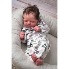 Muñecas bebé Anano Reborn silicona cuerpo completo niña real 19 pulgadas, blancas, negras