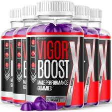 (5 Pack) Vigor Boost X Male Gummies Advanced Vitamin Max Supplement 300 Gummies