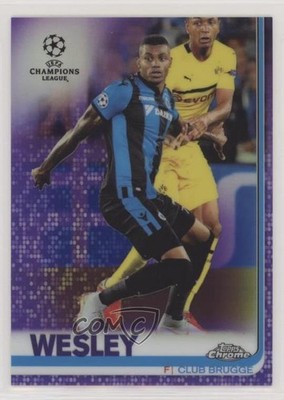 2018 Chrome UEFA Champions League Purple Refractor /250 Wesley #21 Rookie RC 1i9