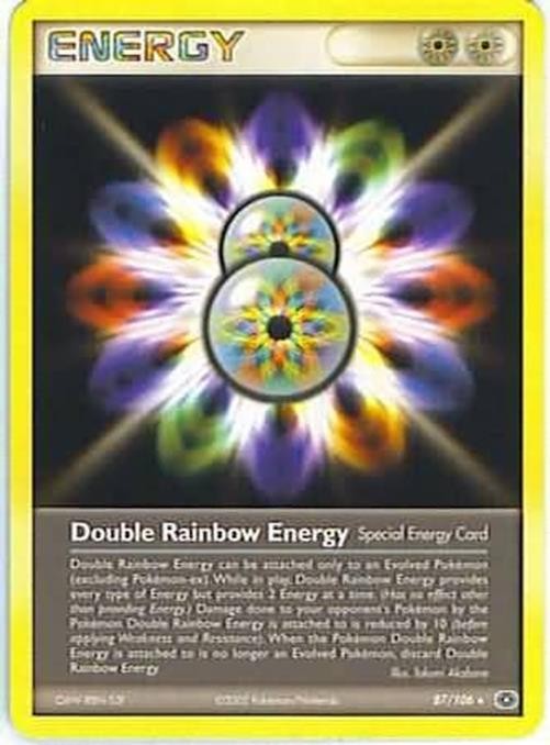 Double Rainbow Energy - 87/106 - Pokemon EX Emerald Card NM