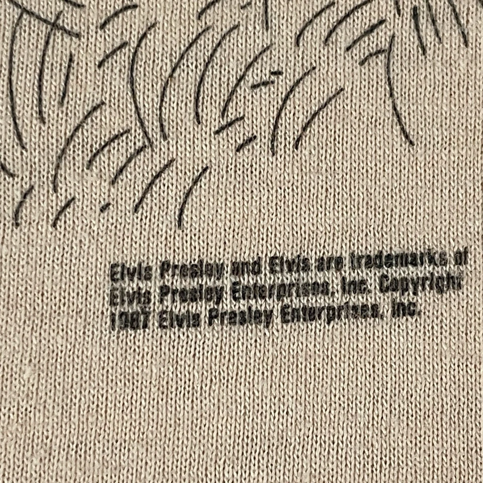 Camisa De Colección Elvis Presley XL Inolvidable Puntada Única Pantalla Estrellas EE. UU. 106 Foto 3 de 4