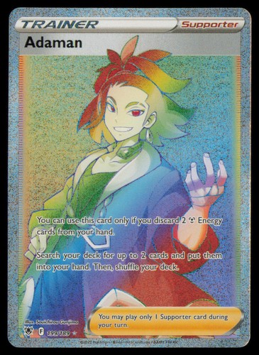 Adaman 199/189 Rainbow Rare Astral Radiance Pokemon Holo Near Mint