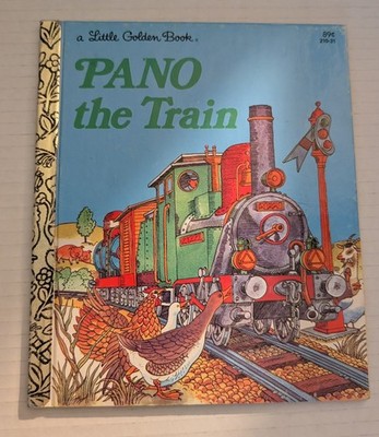 Little Golden Books Pano the Train Sharon Holaves Giannini Hardcover 1975